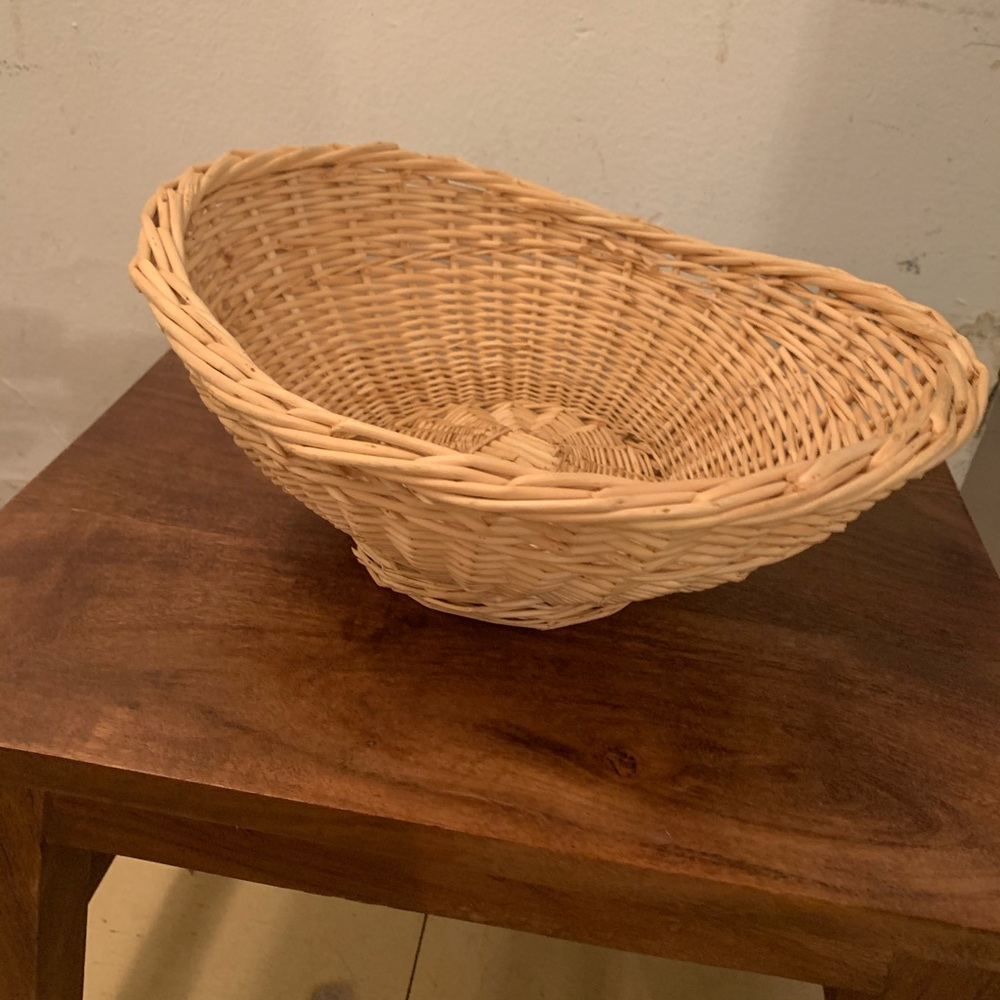 Pottery barn inspired Vintage Wicker Basket 🧺